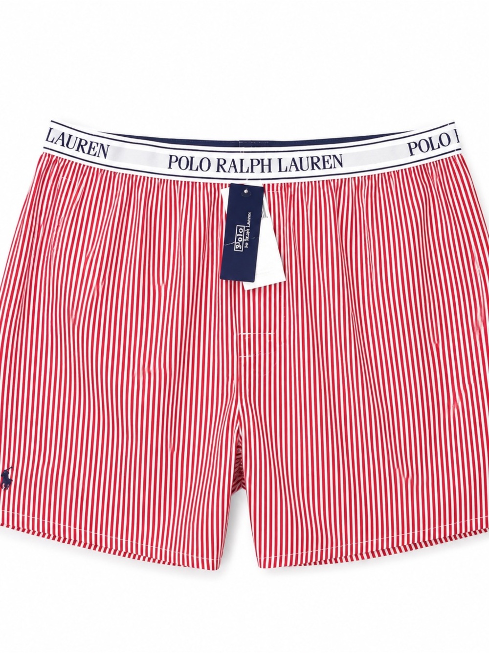 Polo by Ralph Lauren Red & White Pinstripe Men’s Boxer Shorts